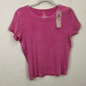 Mono B Fuchsia Short Sleeve Tee